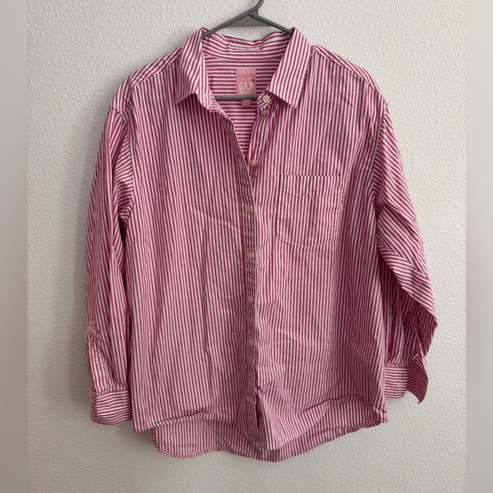 Gap Oversized Special Edition Button Up *Barbie - image 2
